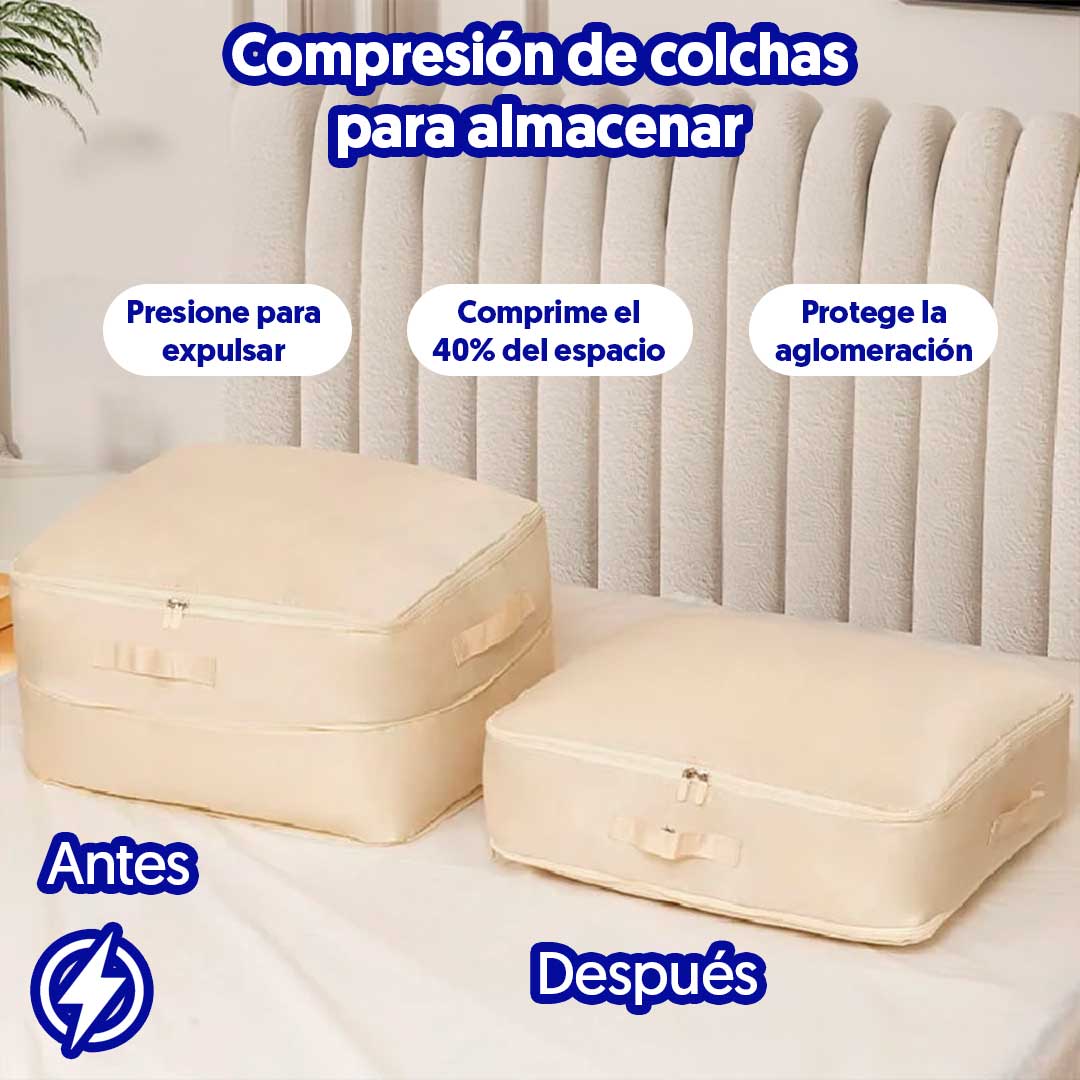 ORGANIZADOR DE SABANAS DE COMPRESION- AHORRA ESPACIO INTELIGENTE