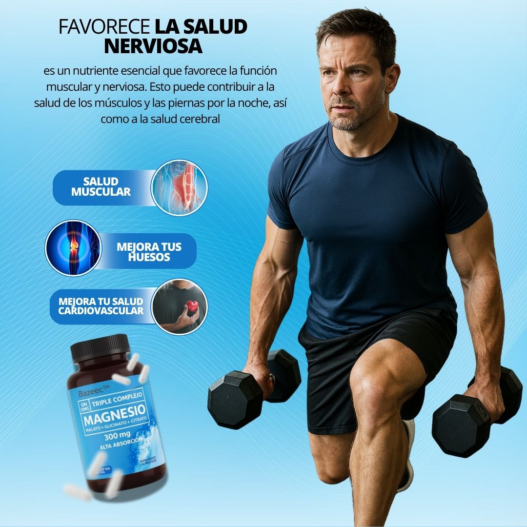 Bazeec® Nuevo magnesio triple complejo: Elimina cualquier problema de salud
