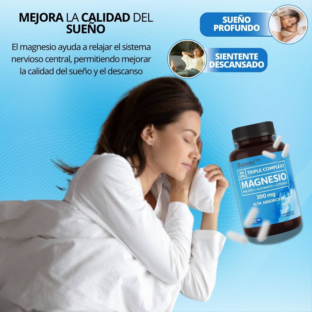 Bazeec® Nuevo magnesio triple complejo: Elimina cualquier problema de salud