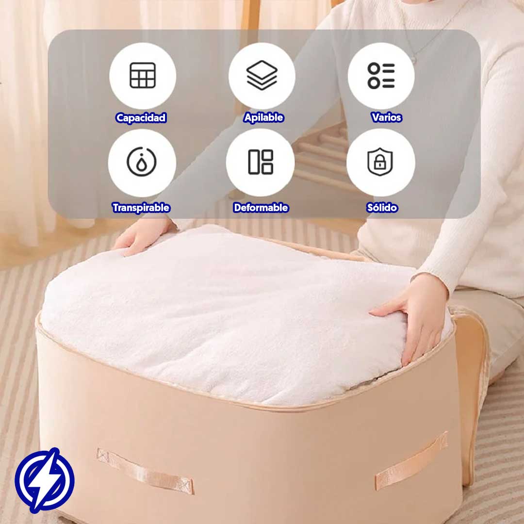 ORGANIZADOR DE SABANAS DE COMPRESION- AHORRA ESPACIO INTELIGENTE