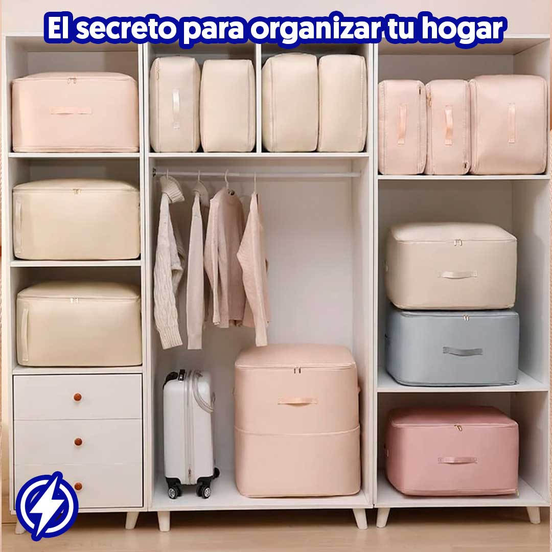 ORGANIZADOR DE SABANAS DE COMPRESION- AHORRA ESPACIO INTELIGENTE