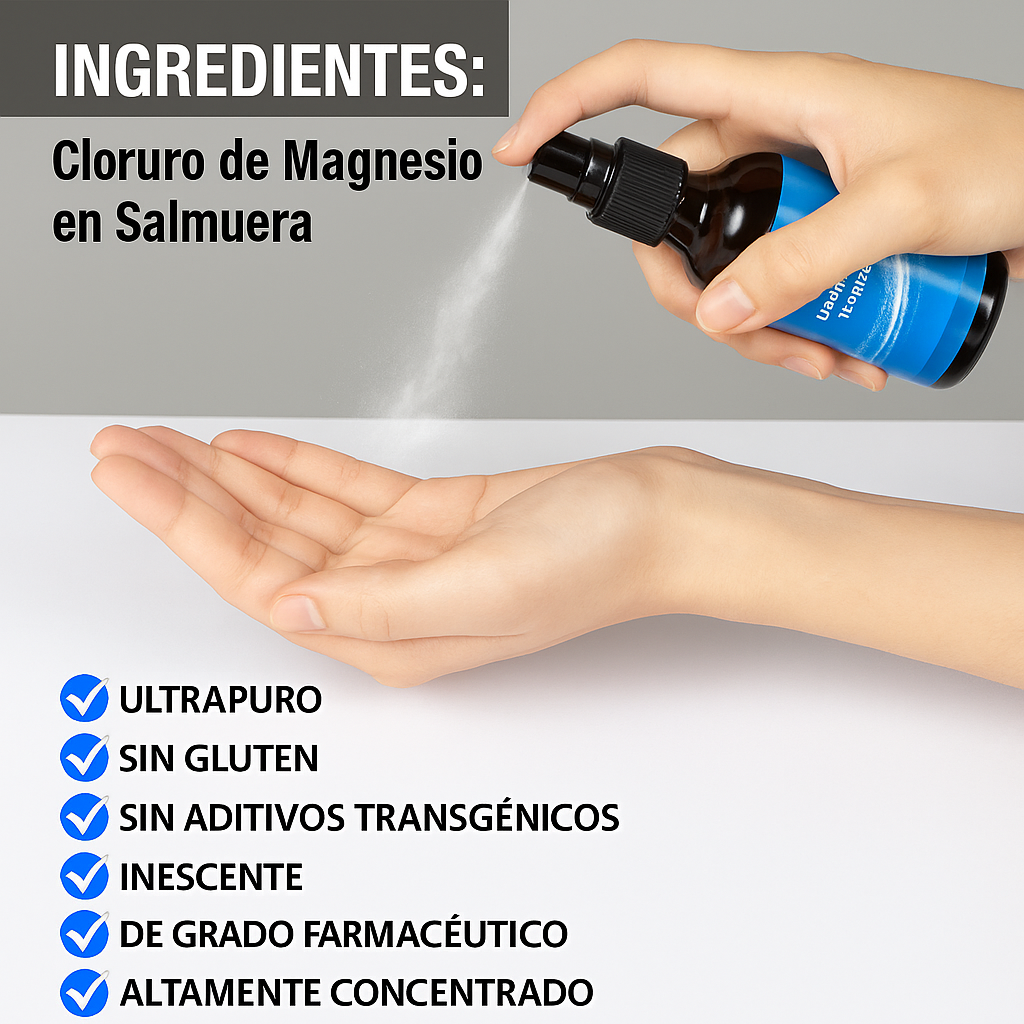 Magpure® Spray de Magnesio puro natural para pies🦶