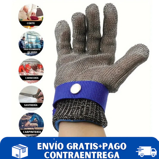 GUANTEDEACERO® Guante de malla metálica de acero inoxidable de grado alimenticio