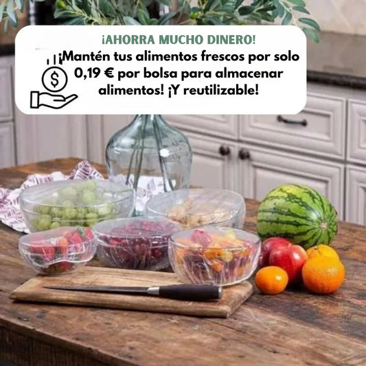 🥗ECOFRESCOS® BOLSAS CONSERVADORAS DE ALIMENTOS X 100 UNIDADES